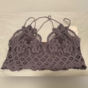 Free People beautiful Dark Grey Bralette Size M